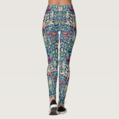 William Morris Snakeshead Fritillary Floral Design Leggings (Achterkant)