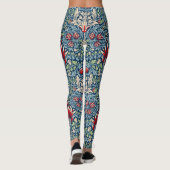 William Morris Snakeshead Fritillary Floral Design Leggings (Achterkant)