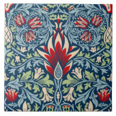 William Morris Snakeshead Fritillary Floral Design Tegeltje (Voorkant)