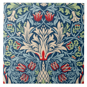 William Morris Snakeshead Fritillary Floral Design Tegeltje