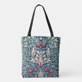 William Morris Snakeshead Fritillary Floral Design Tote Bag (Achterkant)