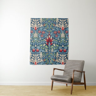 William Morris Snakeshead Fritillary Floral Design Wandkleed