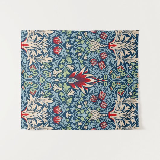 William Morris Snakeshead Fritillary Floral Design Wandkleed (Voorkant (horizontaal))