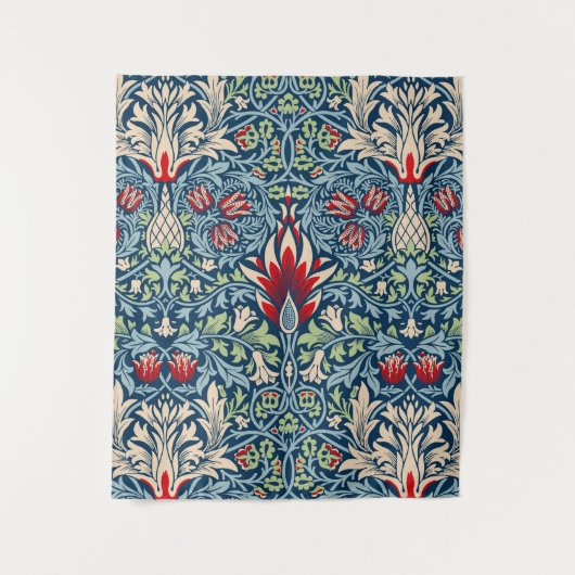 William Morris Snakeshead Fritillary Floral Design Wandkleed (Voorkant)