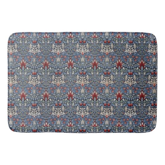  William Morris Snakeshead Fritillary Red Badmat (Voorkant)