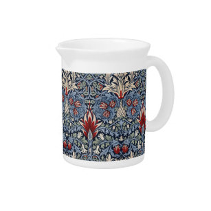  William Morris Snakeshead Fritillary Red Bier Pitcher