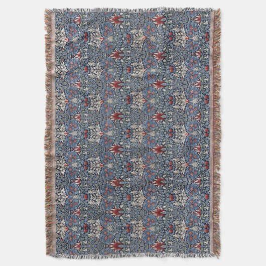  William Morris Snakeshead Fritillary Red Deken (Voorkant Verticaal)