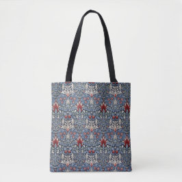  William Morris Snakeshead Fritillary Red Tote Bag