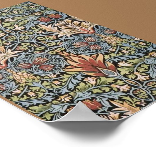 William Morris Snakeshead Printed Textile Poster (Hoek)