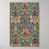 William Morris Snakeshead Printed Textile Poster (Voorkant)