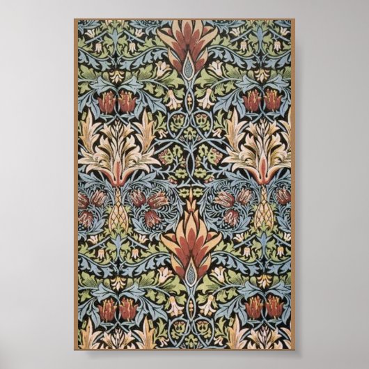 William Morris Snakeshead Printed Textile Poster (Voorkant)