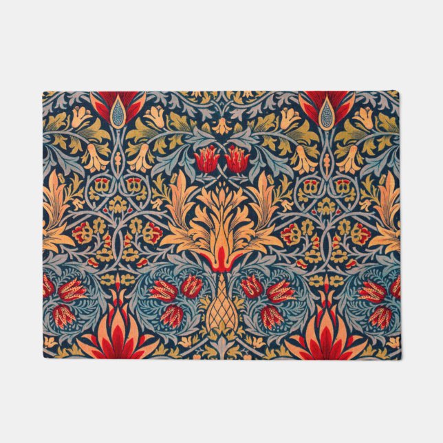 William Morris Snakeshead Red Version Deurmat (Voorkant)