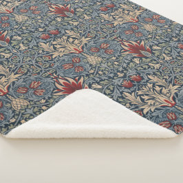 William Morris: Snakeshead Sherpa Blanket Deken