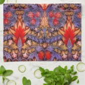 William Morris Snakeshead Vintage Floral Theedoek (Gevouwen)