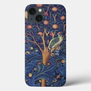 William Morris Specht Tapijt Blauwe Ontwerp iPhone 13 Hoesje