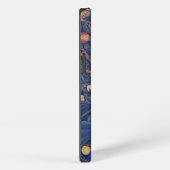 William Morris Specht Tapijt Blauwe Ontwerp iPhone Hoesje (Rechterkant)