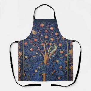 William Morris Specht Tapijt Blauwe Ontwerp Schort
