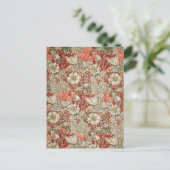 William Morris Spring Compton Bloem  Rood Briefkaart (Staand voorkant)