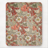 William Morris Spring Compton Bloem  Rood Muismat (Voorkant)