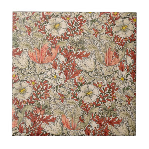 William Morris Spring Compton Bloem Rood Tegeltje