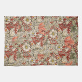 William Morris Spring Compton Bloem Rood Theedoek (Horizontaal)
