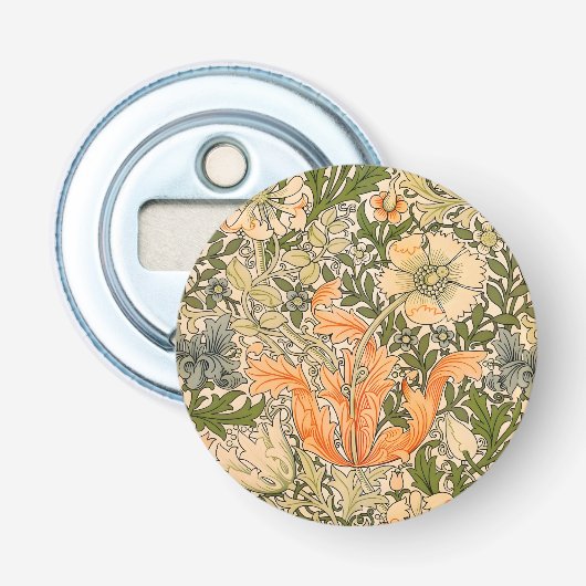 William Morris Spring Compton Bloemen Festival Button Flesopener (Voorkant)