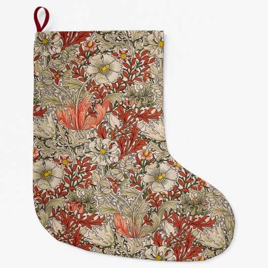 William Morris Spring Compton Bloemen Festival Grote Kerstsok (Voorkant)