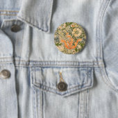 William Morris Spring Compton Bloemen Festival Ronde Button 5,7 Cm (In situ)