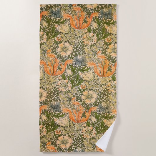 William Morris Spring Compton Bloemen Festival Strandlaken (Voorkant)