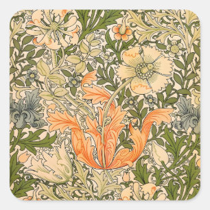 William Morris Spring Compton Bloemen Festival Vierkante Sticker
