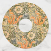 William Morris Spring Compton Bloemen Festival Wijnglaslabel (Achterkant)