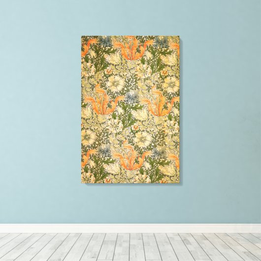 William Morris Spring Compton Flower Festival Canvas Afdruk (Insitu (Houten vloer))