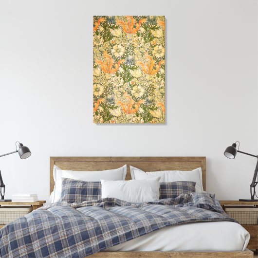 William Morris Spring Compton Flower Festival Canvas Afdruk (Insitu (Slaapkamer))