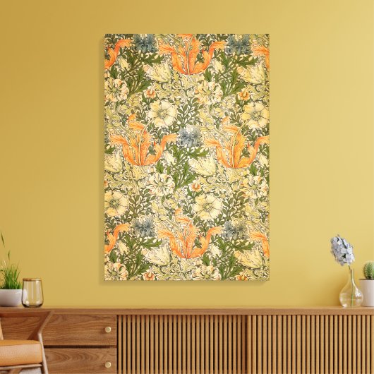William Morris Spring Compton Flower Festival Canvas Afdruk (Insitu (Woonkamer))