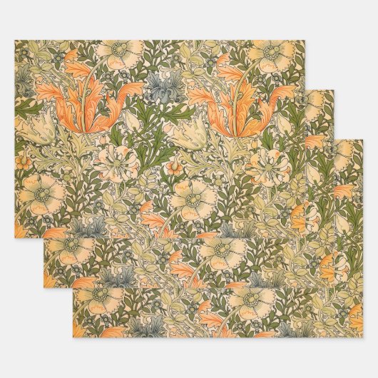 William Morris Spring Compton Flower Festival Inpakpapier Vel (Set)