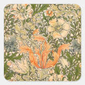 William Morris Spring Compton Flower Festival Vierkante Sticker (Voorkant)