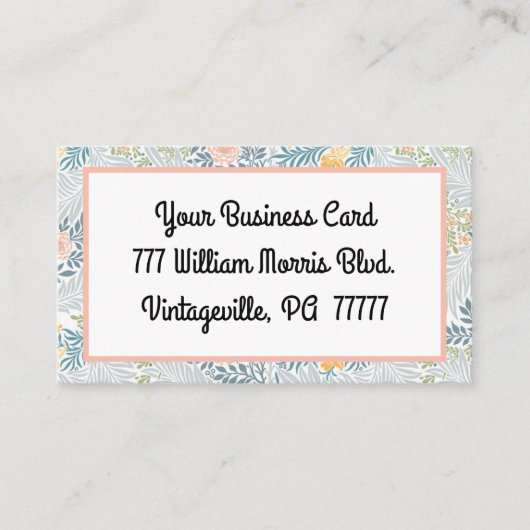  William Morris Spring Meadow Visitekaartje (Voorkant)