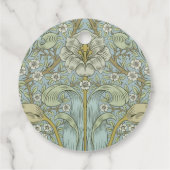 William Morris Spring Thicket: Antiek Bloemen Bedankjes Labels (Achterkant)