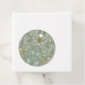 William Morris Spring Thicket: Antiek Bloemen Bedankjes Labels (In situ)