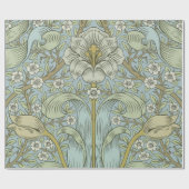 William Morris Spring Thicket: Antiek Bloemen Cadeaupapier (Vlak)