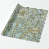 William Morris Spring Thicket: Antiek Bloemen Cadeaupapier (Uitgerold)