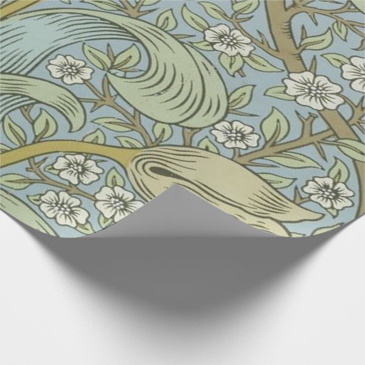 William Morris Spring Thicket: Antiek Bloemen Cadeaupapier (Hoek)