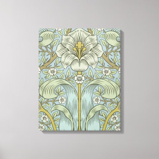 William Morris Spring Thicket: Antiek Bloemen Canvas Afdruk (Voorkant)
