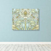 William Morris Spring Thicket: Antiek Bloemen Canvas Afdruk (Insitu (Houten vloer))
