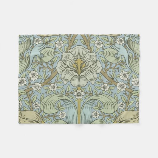 William Morris Spring Thicket: Antiek Bloemen Fleece Deken (Voorkant (Horizontaal))