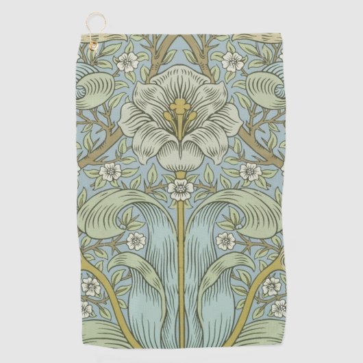 William Morris Spring Thicket: Antiek Bloemen Golfhanddoek (Voorkant)