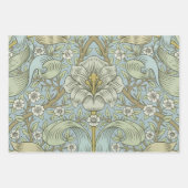 William Morris Spring Thicket: Antiek Bloemen Inpakpapier Vel (Voorkant)