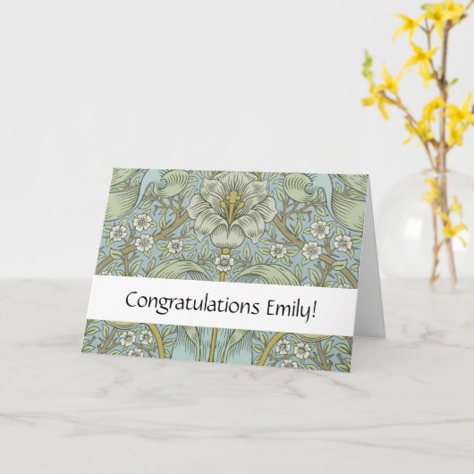 William Morris Spring Thicket: Antiek Bloemen Kaart (Gele Bloem)