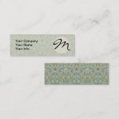 William Morris Spring Thicket: Antiek Bloemen Mini Visitekaartje (Voorkant / Achterkant)