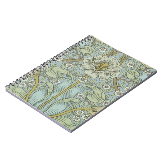 William Morris Spring Thicket: Antiek Bloemen Notitieboek (Linkerzijde)